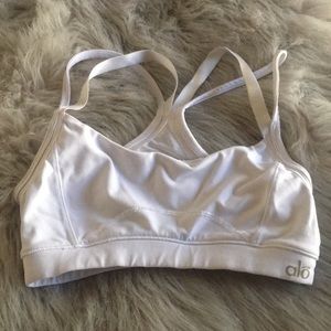 Alo white spots bra